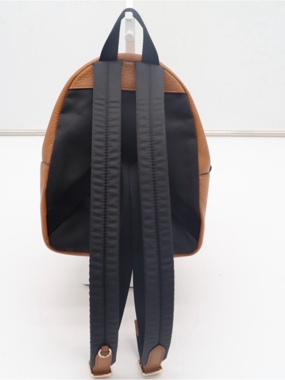 NWOT Coach Charlie Tan Pebbled Leather Medium Backpack (Style F30550). - Picture 2 of 7